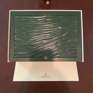 Original authentic Big Rolex watch green Box